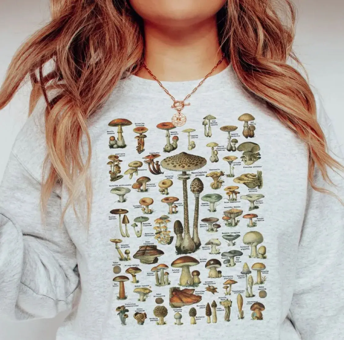 Mushroom Crewneck Pullover