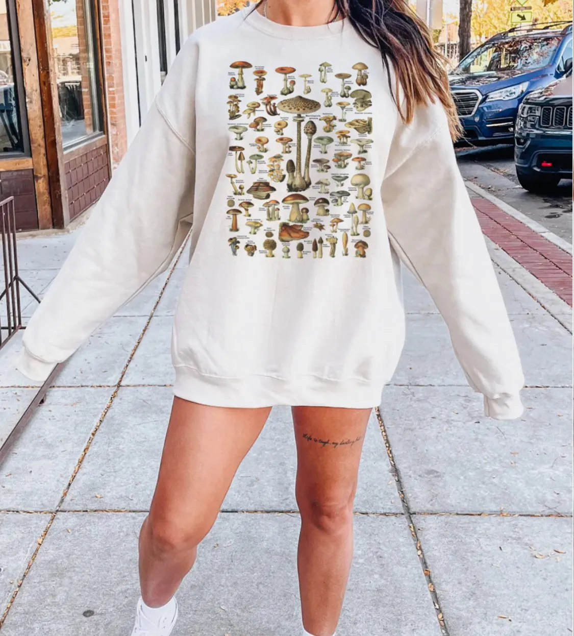 Mushroom Crewneck Pullover