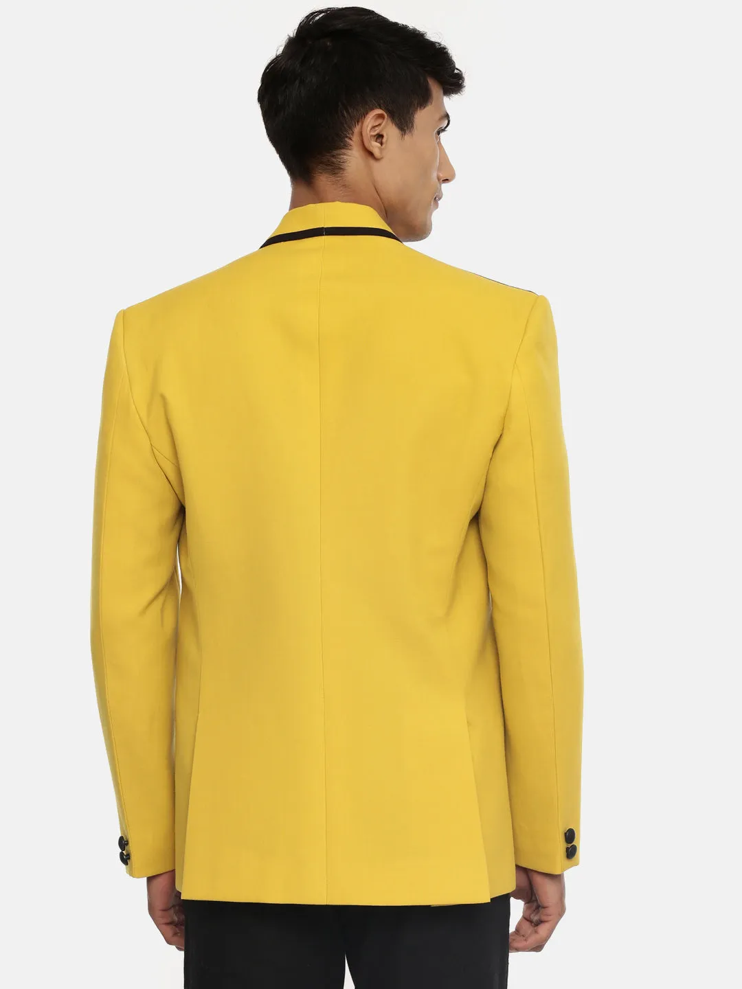 Mustard Yellow Men's Designer Blazer - MMJ085