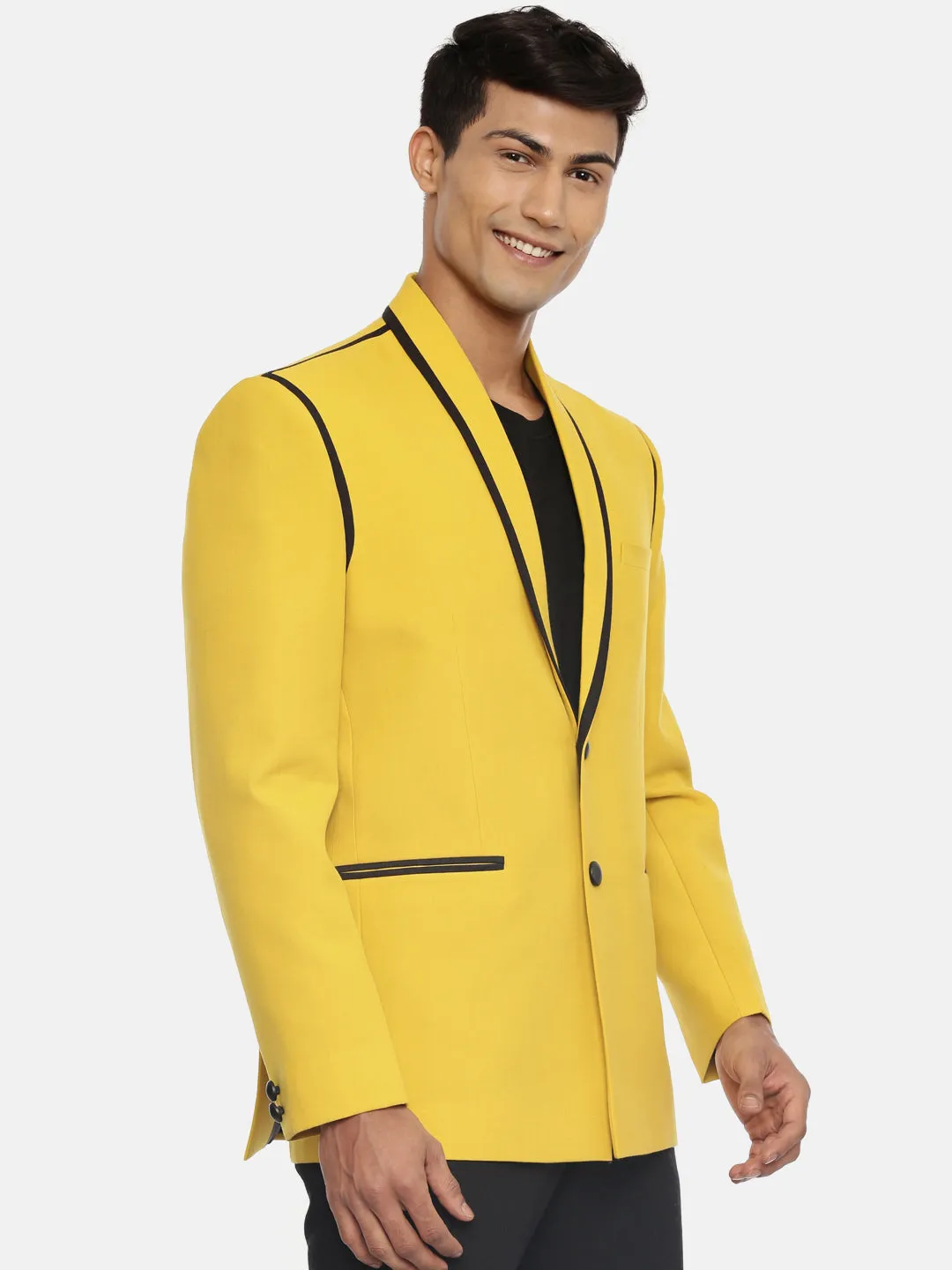 Mustard Yellow Men's Designer Blazer - MMJ085