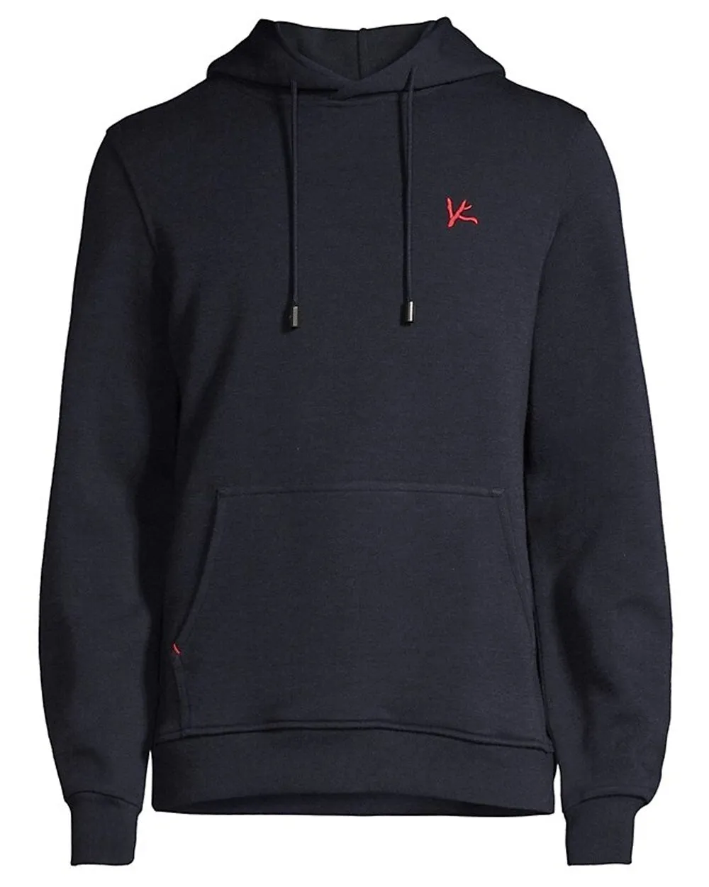 Navy Wool Blend Hoodie