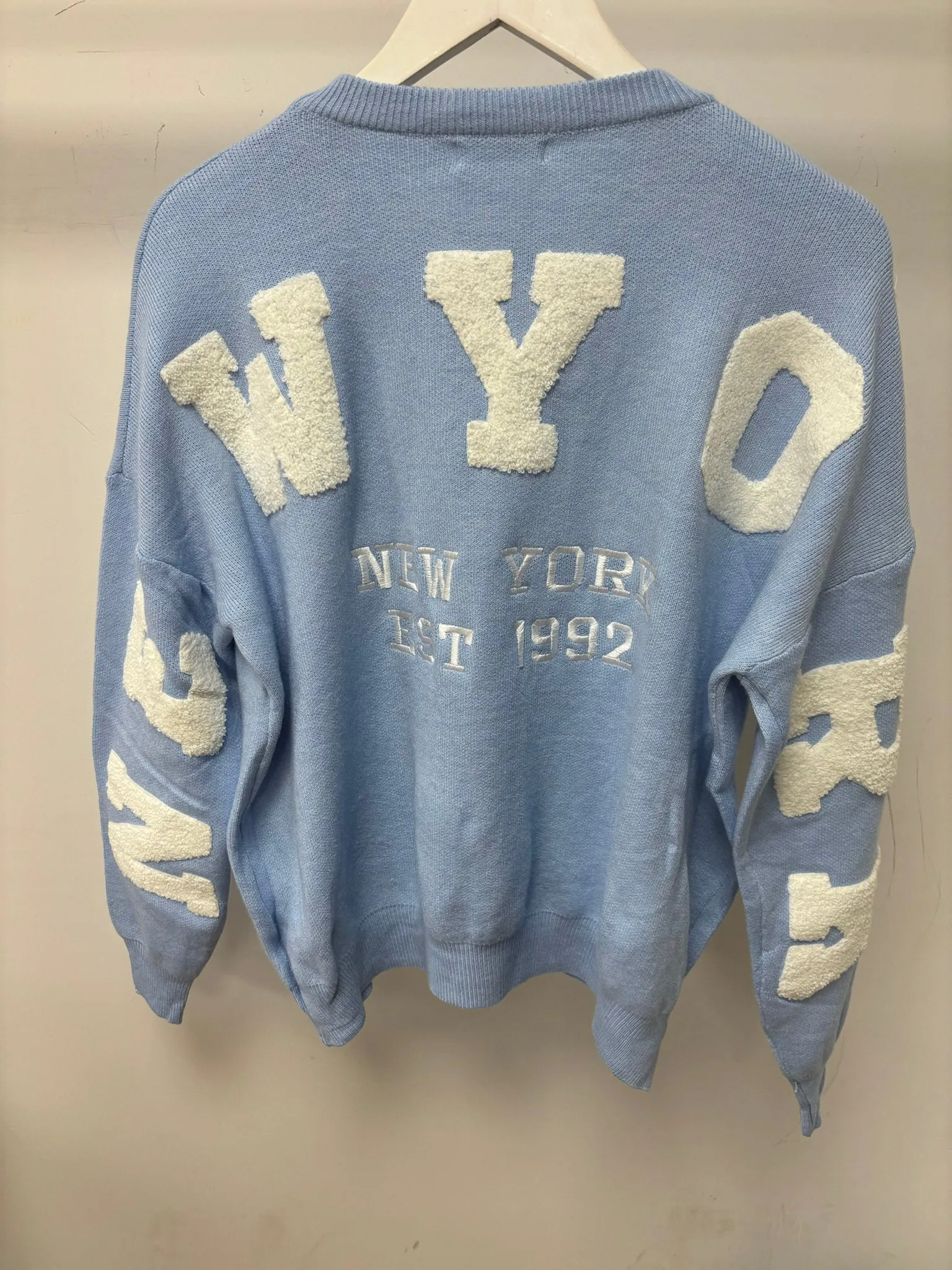 New York Embroidered-Detail Jumper