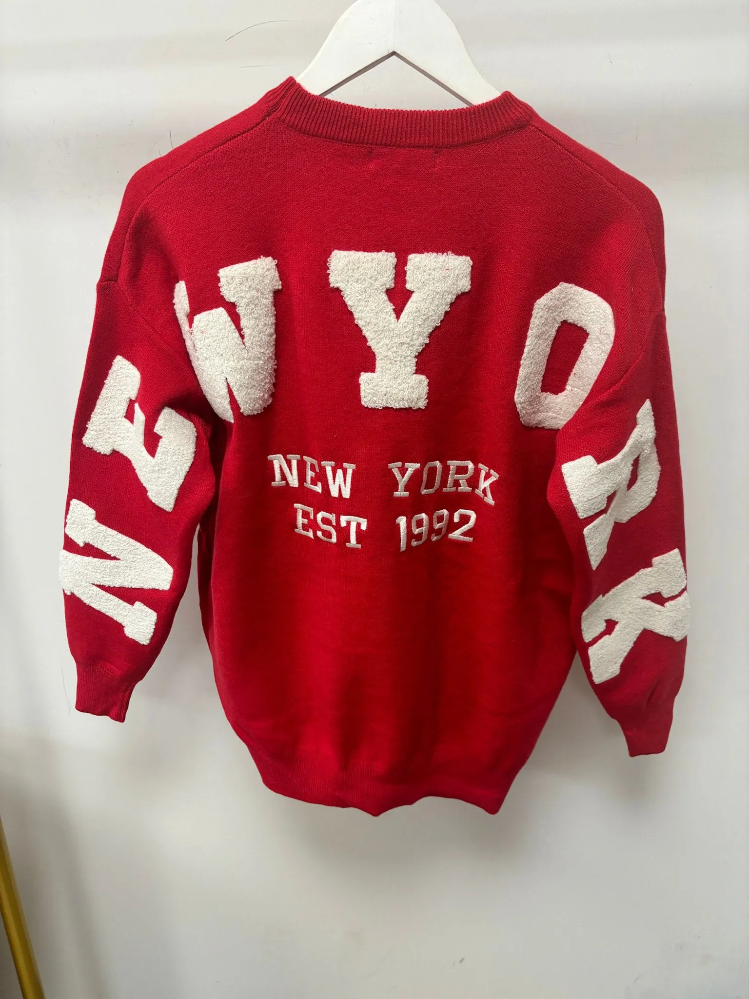 New York Embroidered-Detail Jumper