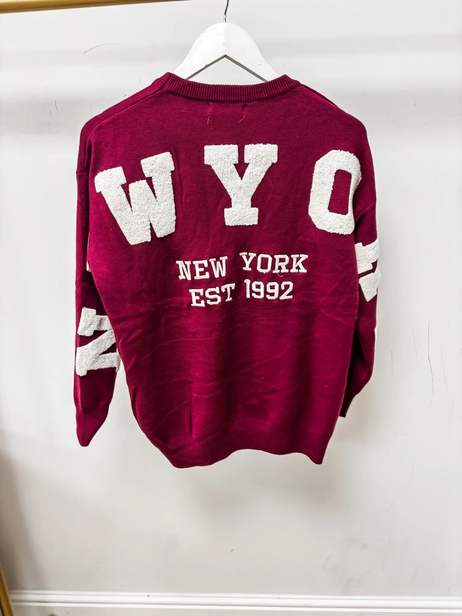 New York Embroidered-Detail Jumper