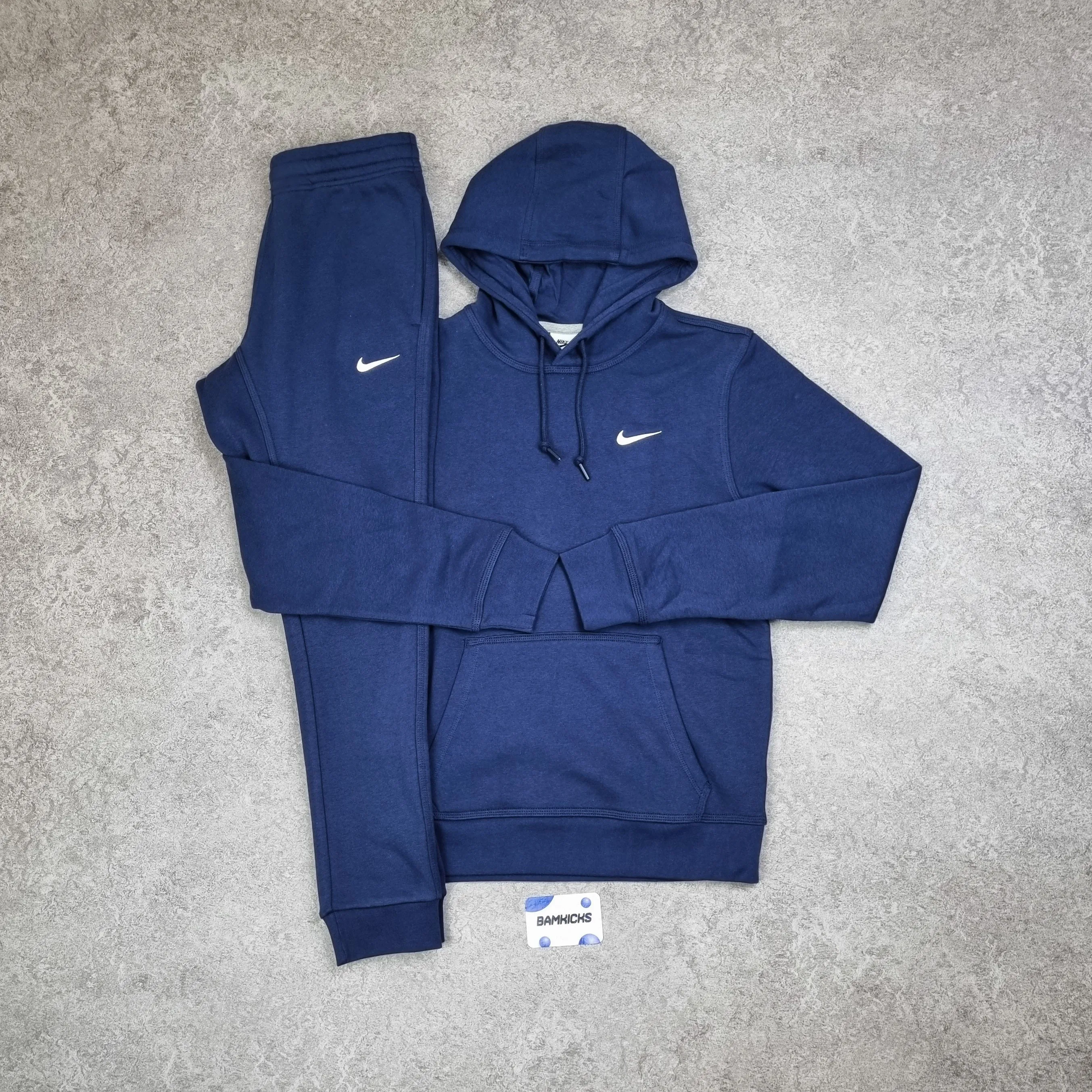 Nike Club Fleece Tracksuit Midnight Navy