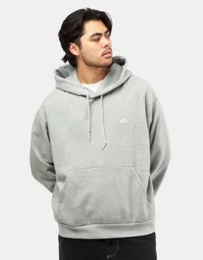 Nike SB Essential Logo Pullover Hoodie - Dark Grey Heather/White