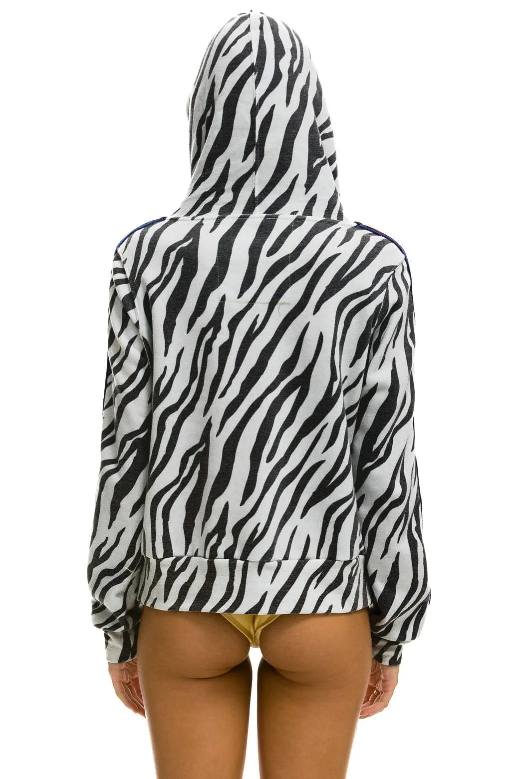 NINJA PULLOVER HOODIE - ZEBRA