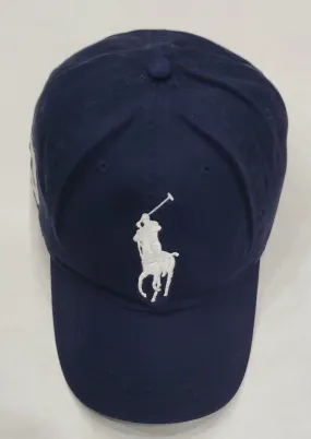 Nwt Polo Ralph Lauren Navy Big Pony Adjustable Strap Back Hat