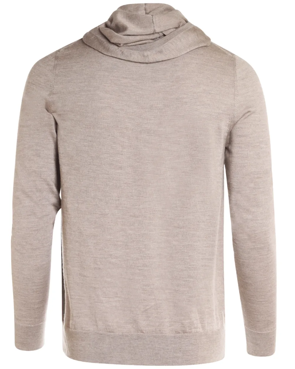 Oatmeal Lightweight Cashmere Blend Hoodie