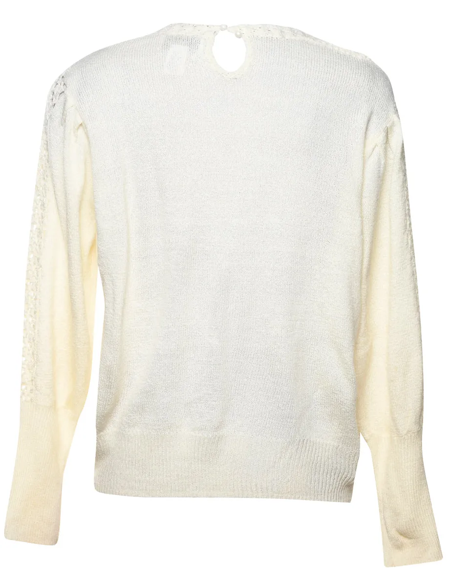 Off White Jumper - L