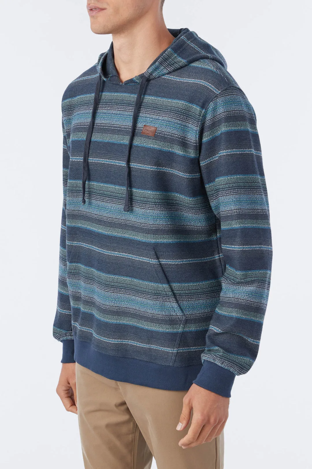 O'Neill Bavaro Stripe Pullover Sweatshirt-Navy