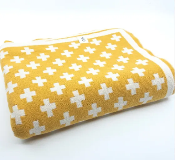 Organic-cotton Cot Blankets - Popcorn