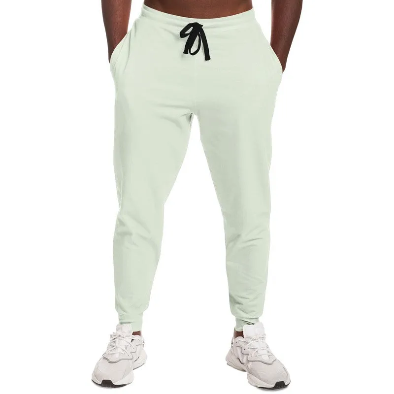 Pale Warm Green Joggers | Unisex | with PLUS sizes | Bright Pale Warm Green | C5M0Y10K0