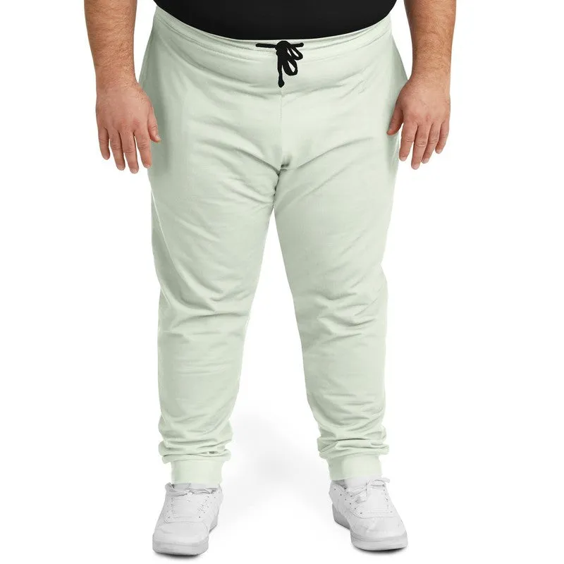 Pale Warm Green Joggers | Unisex | with PLUS sizes | Bright Pale Warm Green | C5M0Y10K0