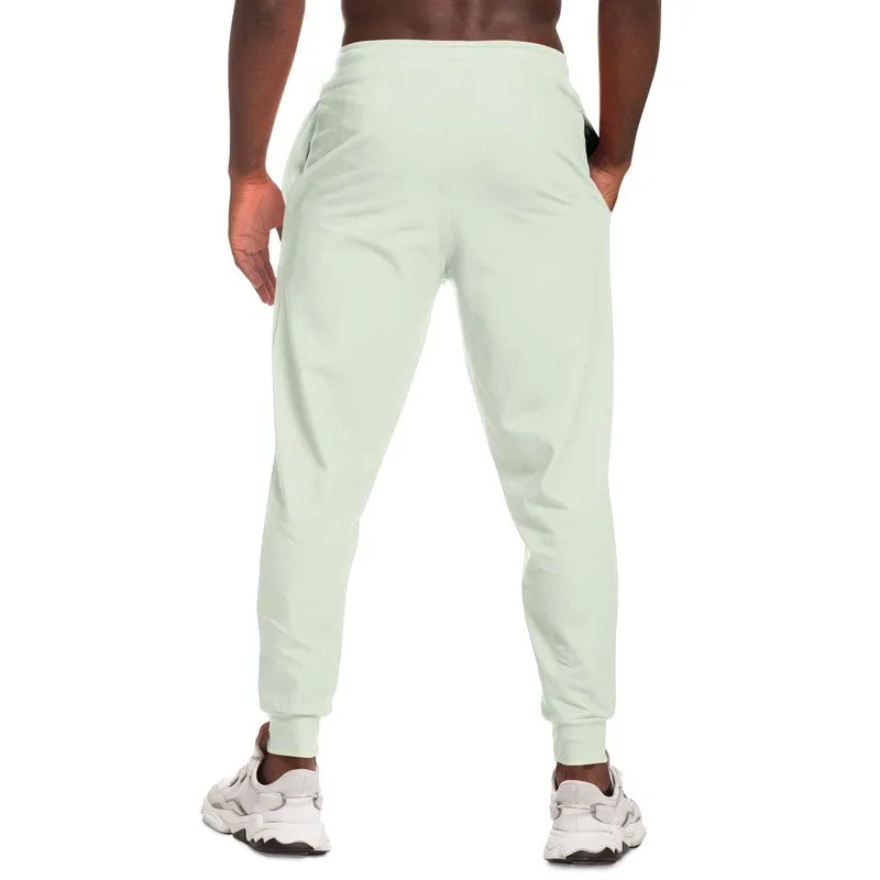 Pale Warm Green Joggers | Unisex | with PLUS sizes | Bright Pale Warm Green | C5M0Y10K0