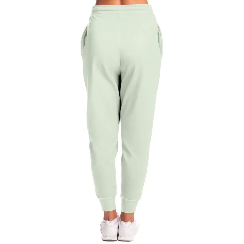 Pale Warm Green Joggers | Unisex | with PLUS sizes | Bright Pale Warm Green | C5M0Y10K0