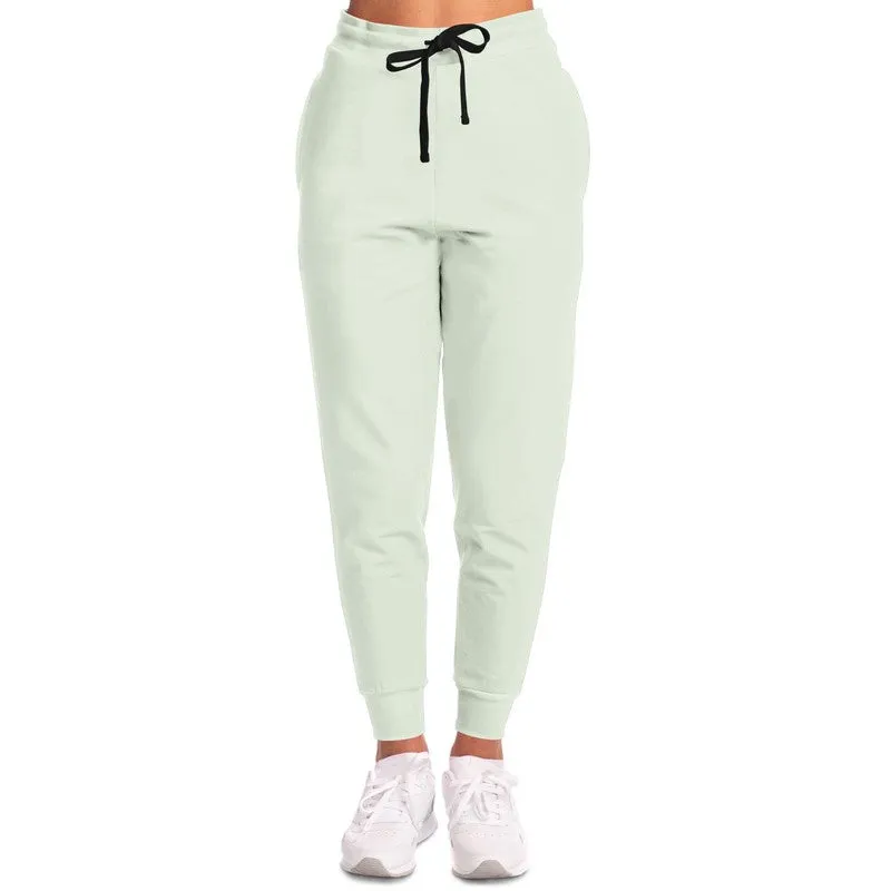 Pale Warm Green Joggers | Unisex | with PLUS sizes | Bright Pale Warm Green | C5M0Y10K0