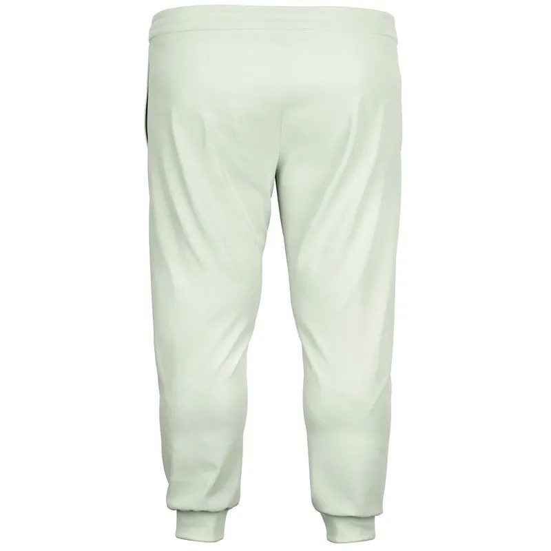 Pale Warm Green Joggers | Unisex | with PLUS sizes | Bright Pale Warm Green | C5M0Y10K0