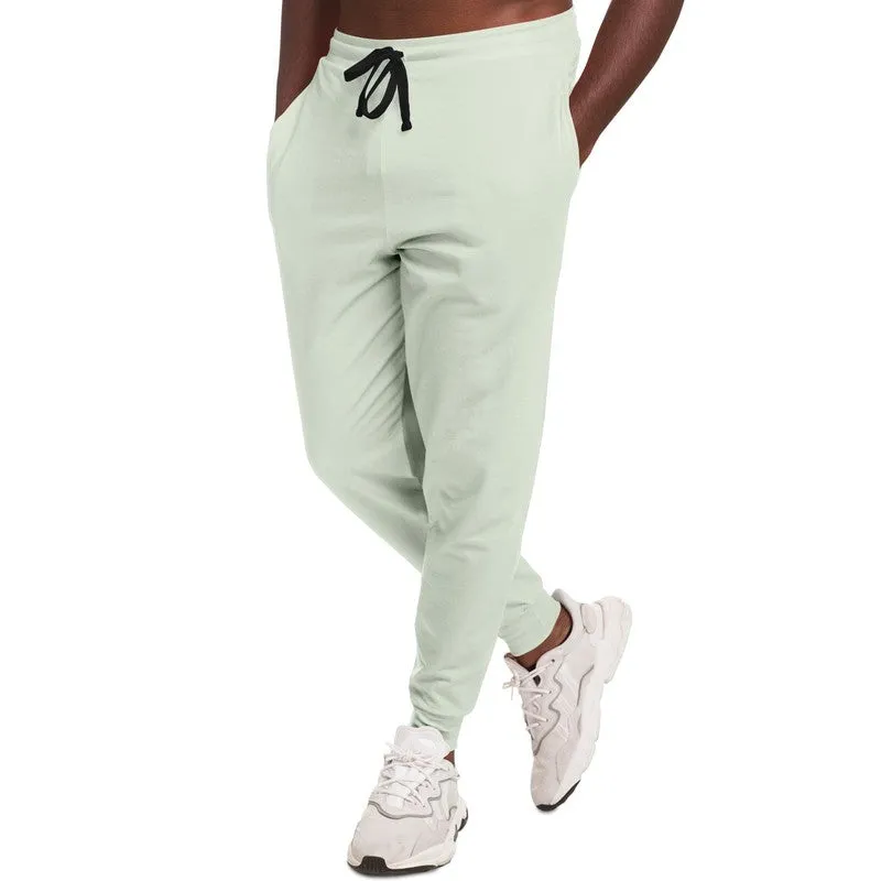 Pale Warm Green Joggers | Unisex | with PLUS sizes | Bright Pale Warm Green | C5M0Y10K0