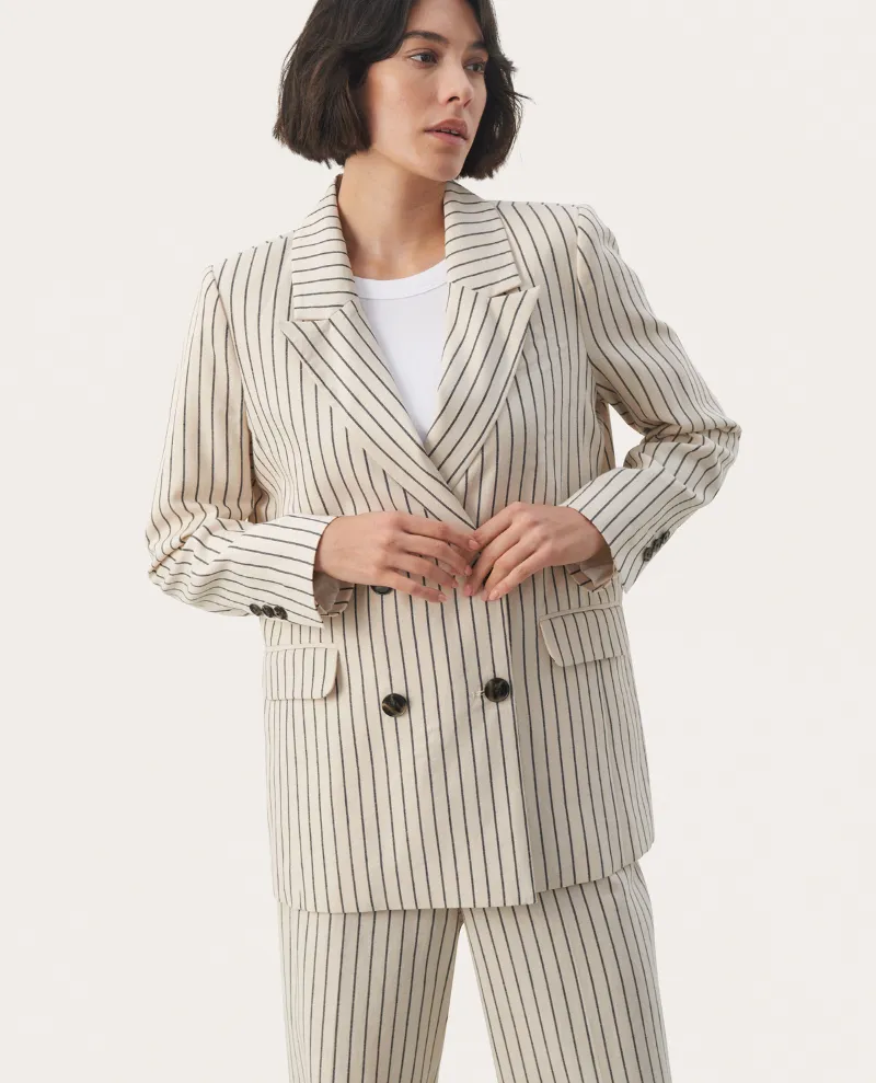 Part Two Sine Navy Stripe Blazer