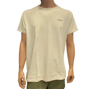 Pepe Jeans maglietta manica corte da uomo Original Basic T-shirt PM508212 839 beige