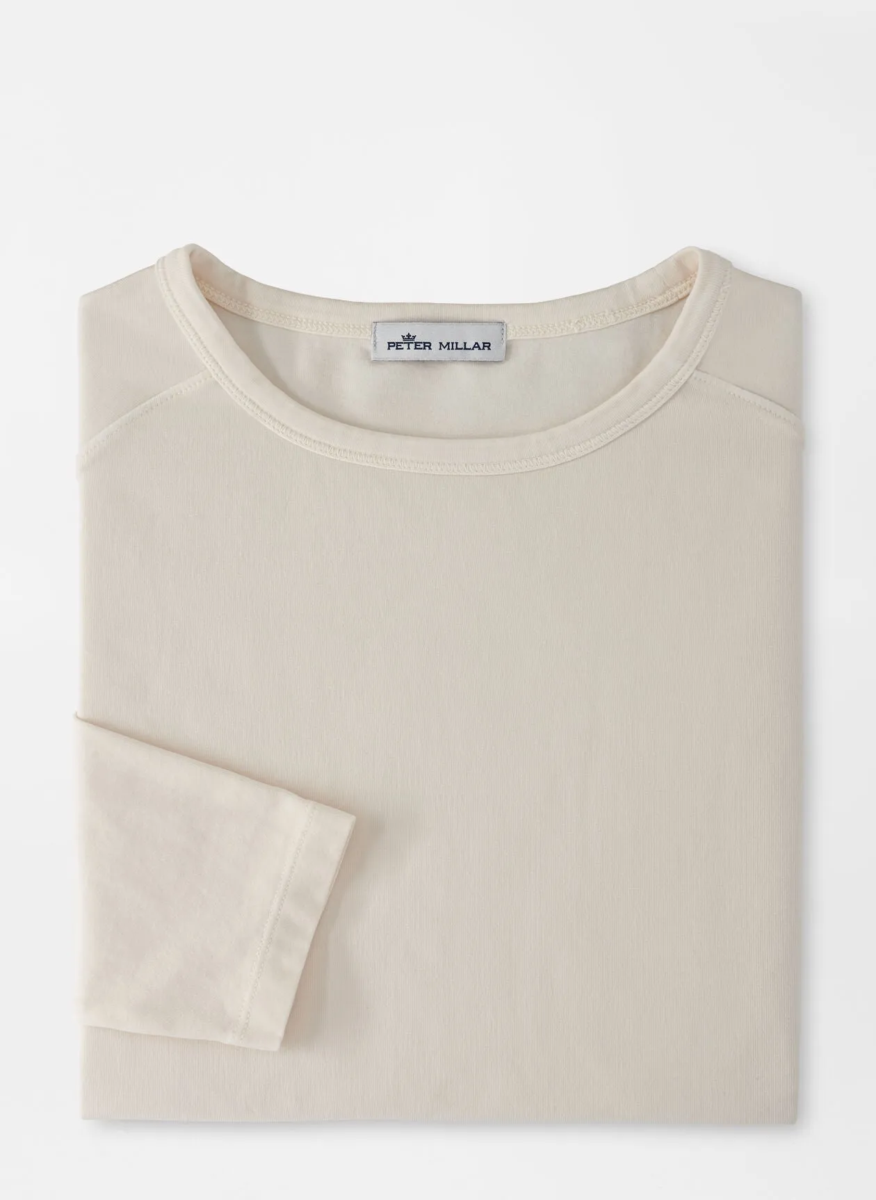 Peter Millar Lava Wash Long-Sleeve T-Shirt Ivory