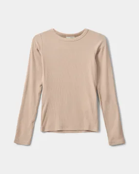 PETRICIASY T-SHIRT LONG SLEEVE - Beige