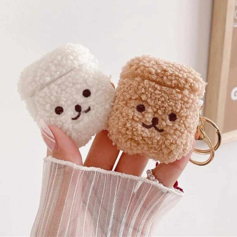 Plush Teddy Airpods Case