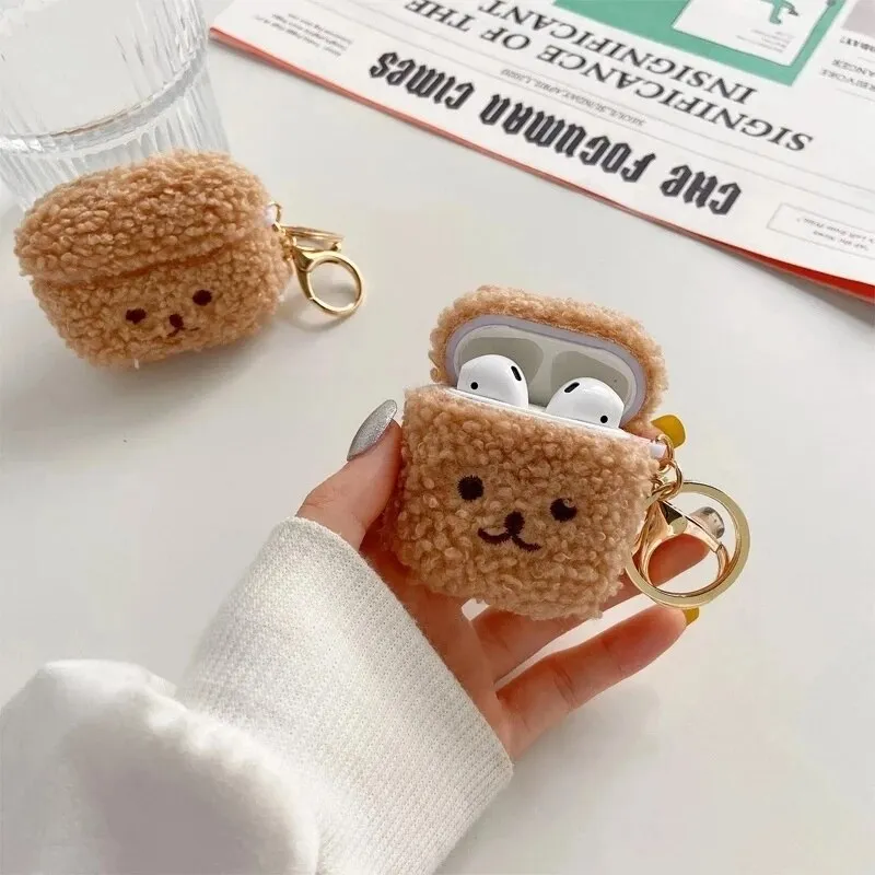 Plush Teddy Airpods Case