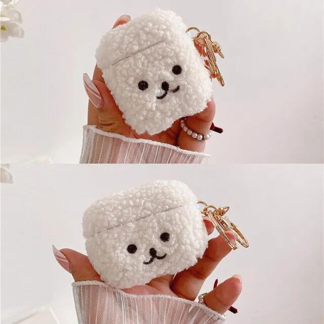 Plush Teddy Airpods Case