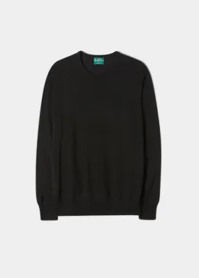 Radstone Men's Merino Wool Jumper in Black - Regular Fit