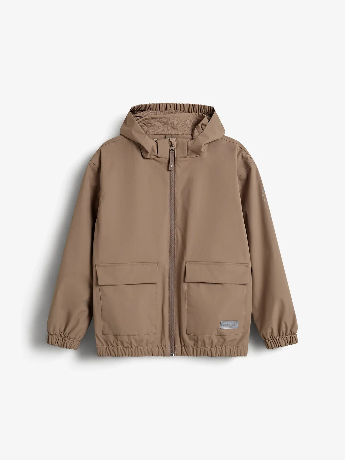 Rain Jacket w. Patch Pocket - Tween - Mushroom