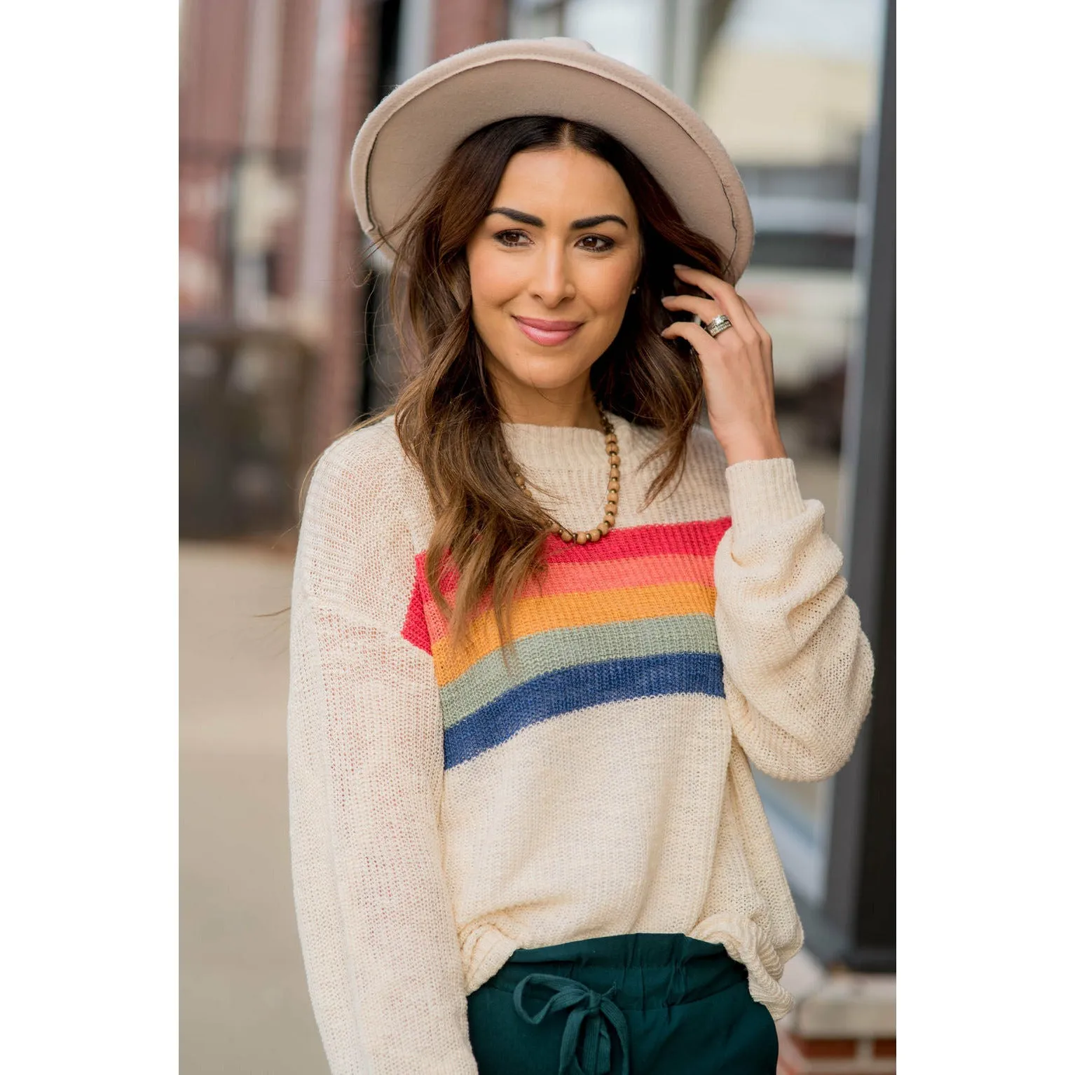 Rainbow Stripe Sweater