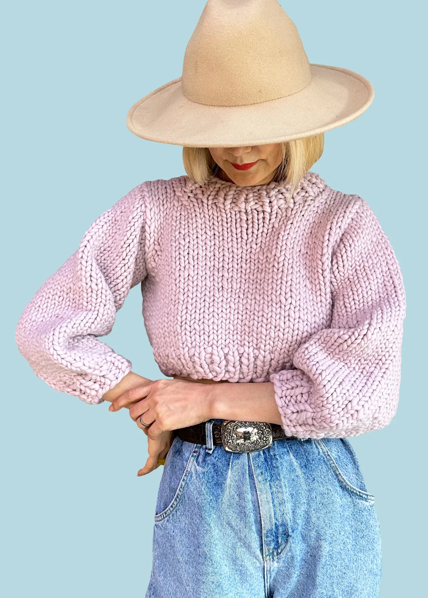 READY TO SHIP CLEARANCE SALE! Easy Cropped Sweater - Merino