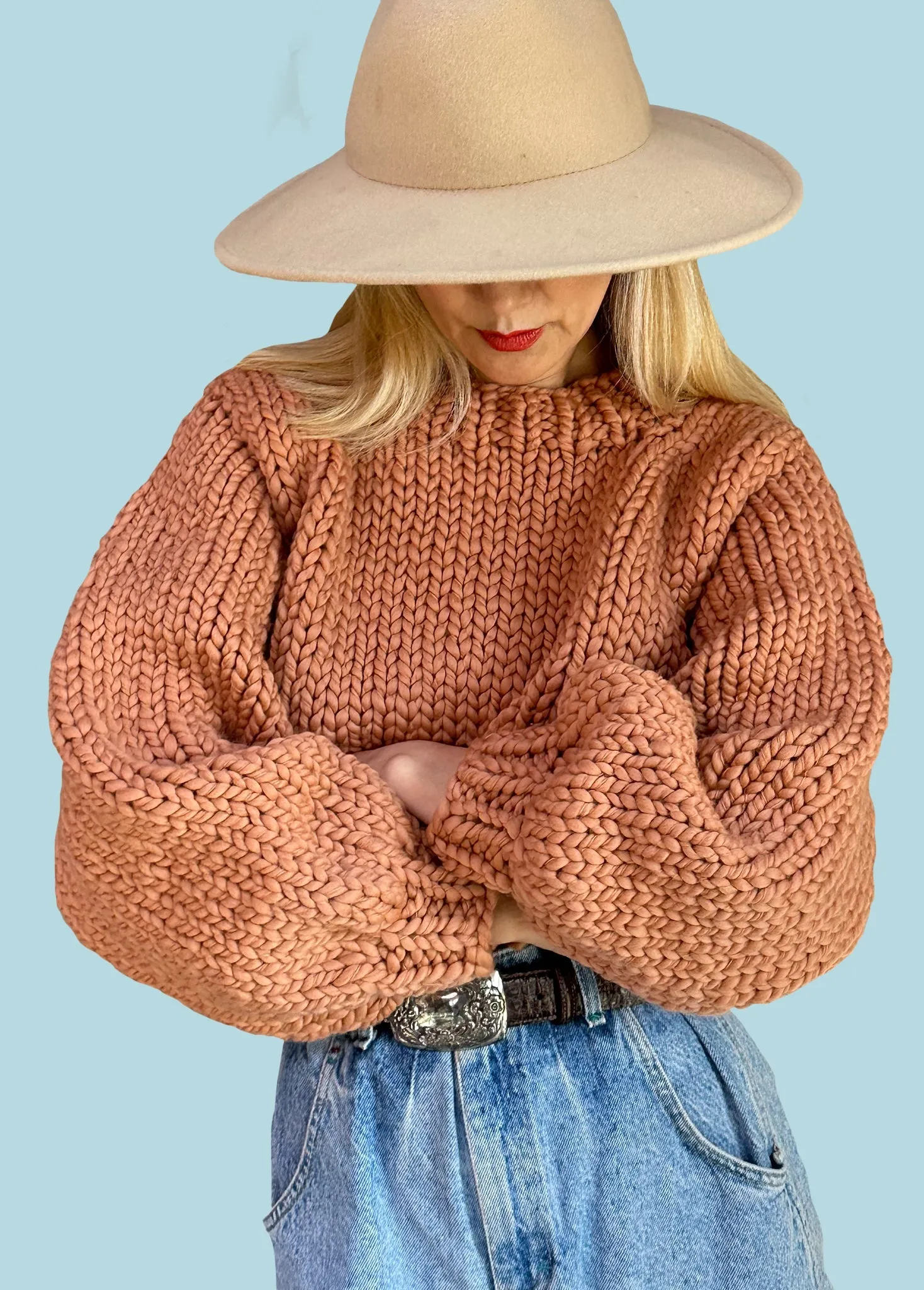 READY TO SHIP CLEARANCE SALE! Easy Cropped Sweater - Merino