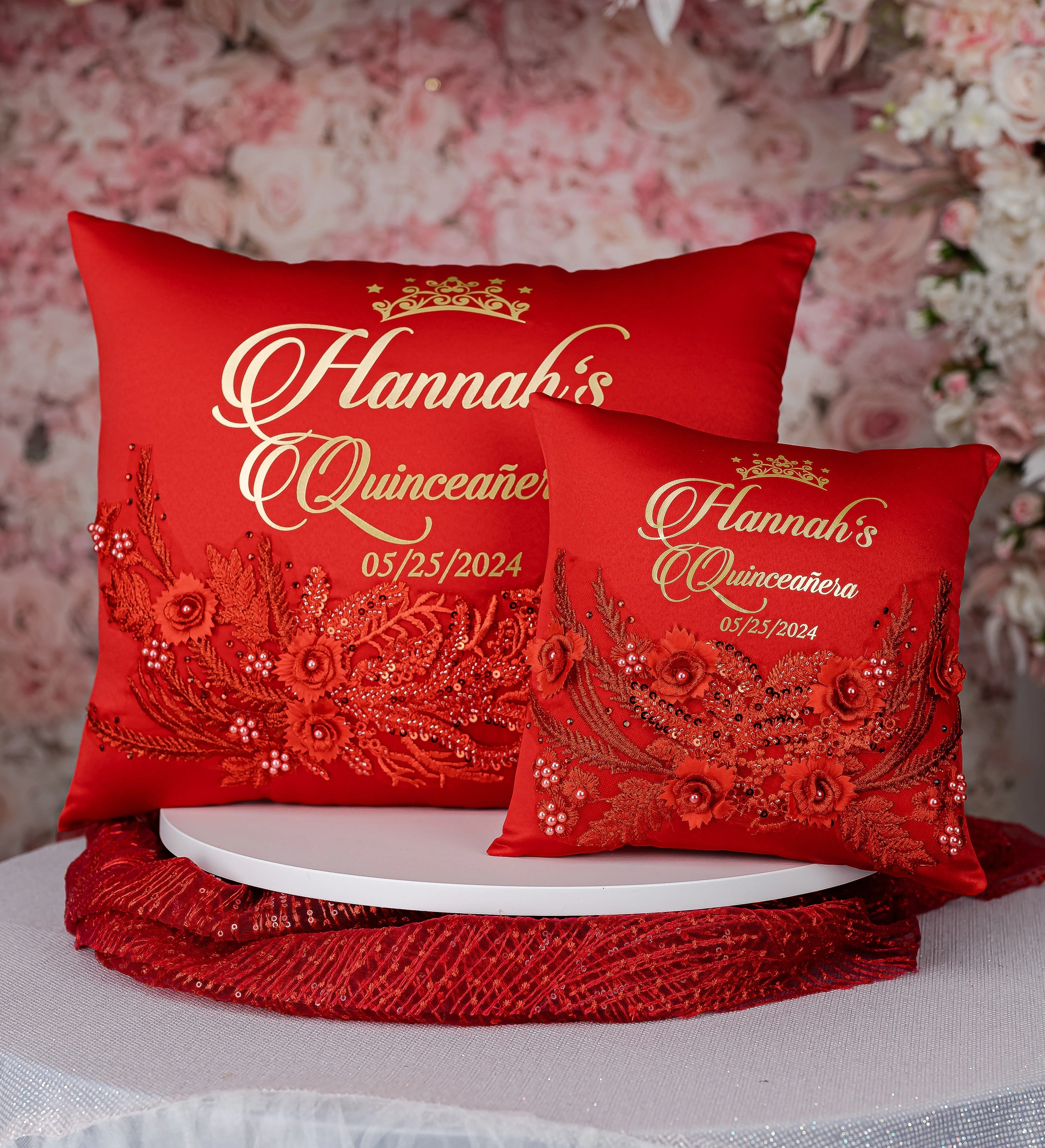 Red full quinceanera package