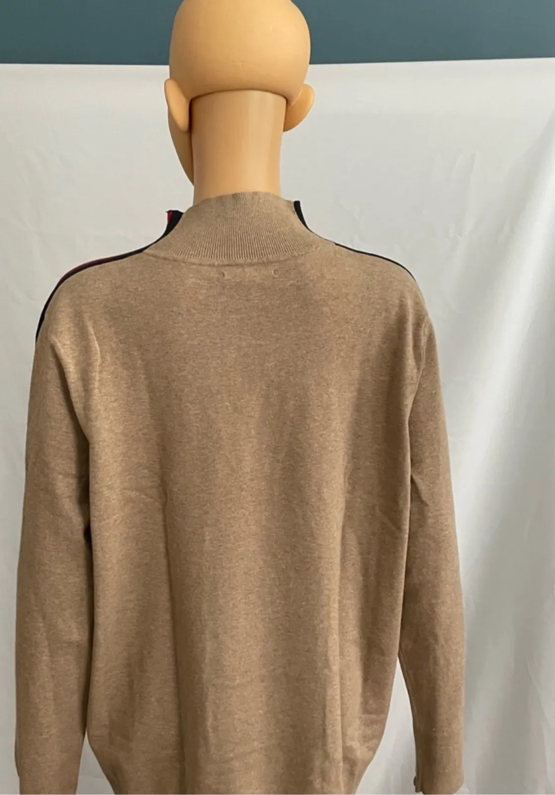 RELAXED FIT MOCKNECK SWEATER