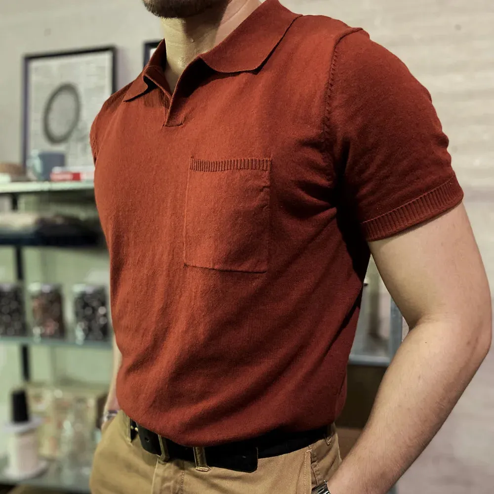 Retro elegant summer polo t-shirt