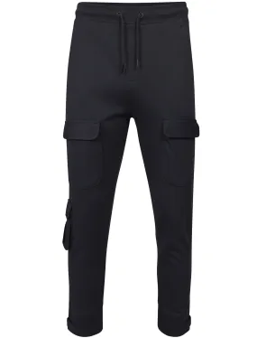 Robbie Military Pocket Cuffed Joggers in Navy