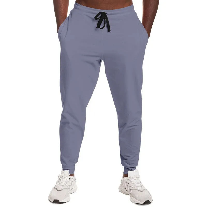 Shaded Pale Pastel Blue Gray Joggers | Unisex | with PLUS sizes | C30M30Y0K30