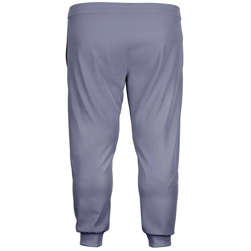 Shaded Pale Pastel Blue Gray Joggers | Unisex | with PLUS sizes | C30M30Y0K30