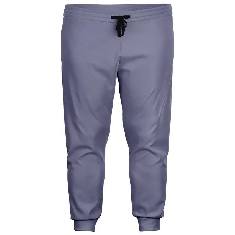 Shaded Pale Pastel Blue Gray Joggers | Unisex | with PLUS sizes | C30M30Y0K30