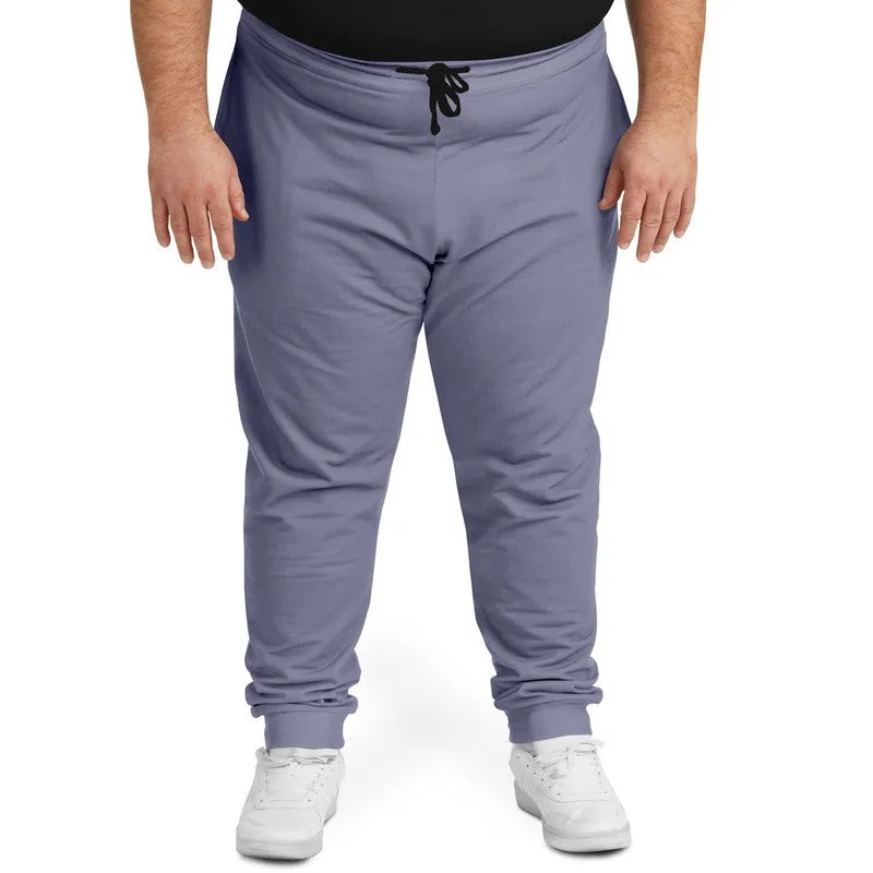 Shaded Pale Pastel Blue Gray Joggers | Unisex | with PLUS sizes | C30M30Y0K30