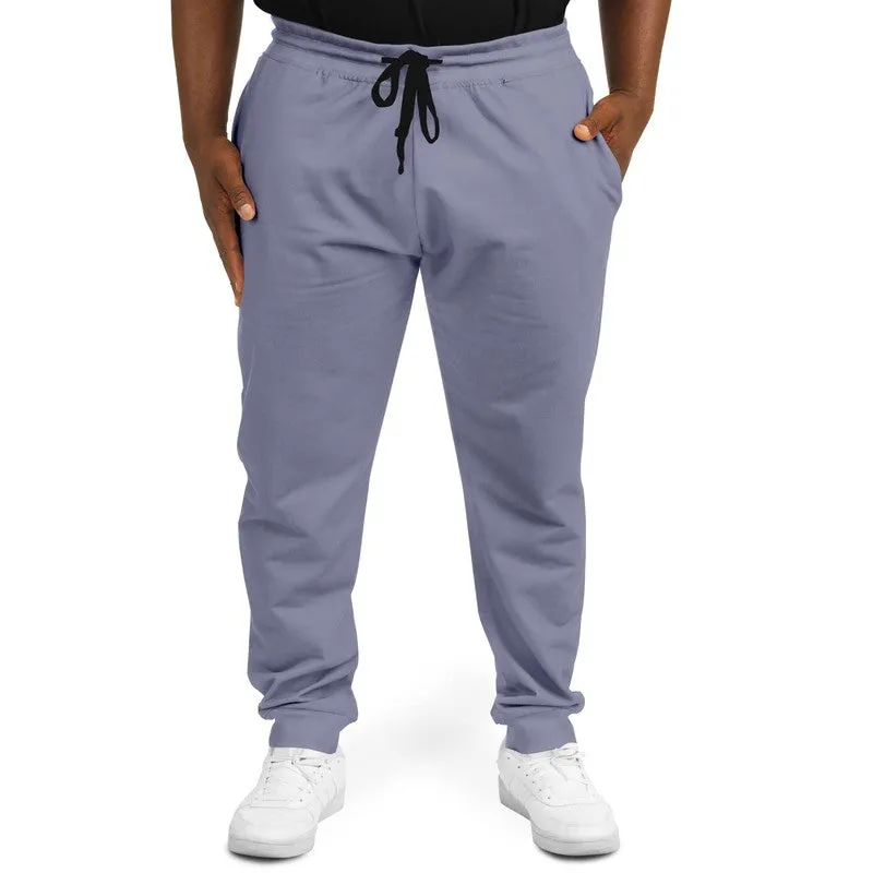 Shaded Pale Pastel Blue Gray Joggers | Unisex | with PLUS sizes | C30M30Y0K30