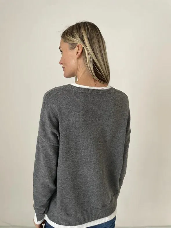 Six Fifty Double Hemmed Sweater