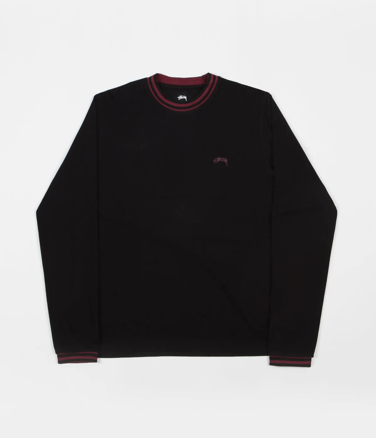 Stussy Brody Long Sleeve T-Shirt - Black