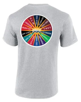 Sun Belt Conference Pinwheel - Athletic Grey Tee