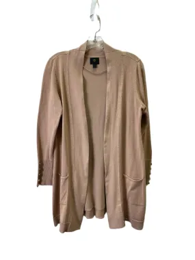 Sweater Cardigan By Jm Collections In Tan, Size: M