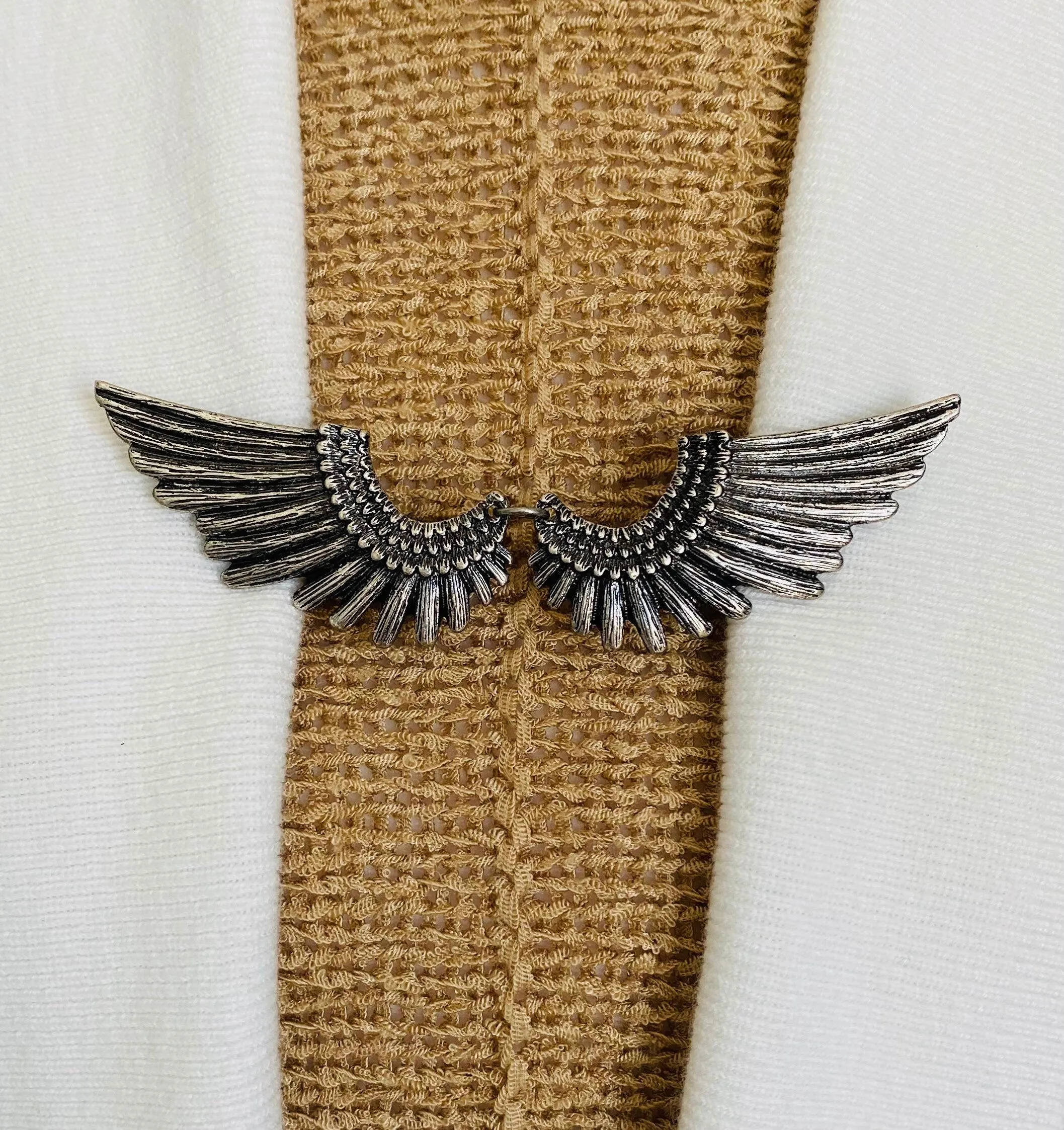 Sweater Clips Silver Wings Sweater Clip Cardigan Clasp Wing Brooch Style Gift Gifts for Her by Fabulici