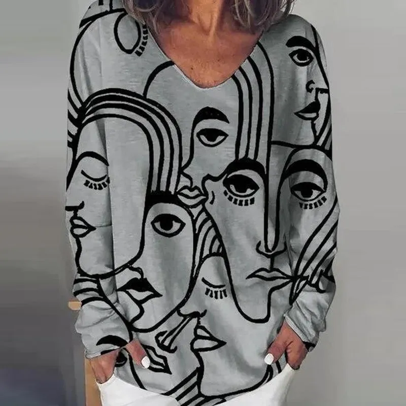 T-shirt with abstract print